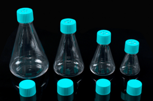 1l erlenmeyer flask plug cap plain bottom petg rnase and dnase free sterile individually wrapped 